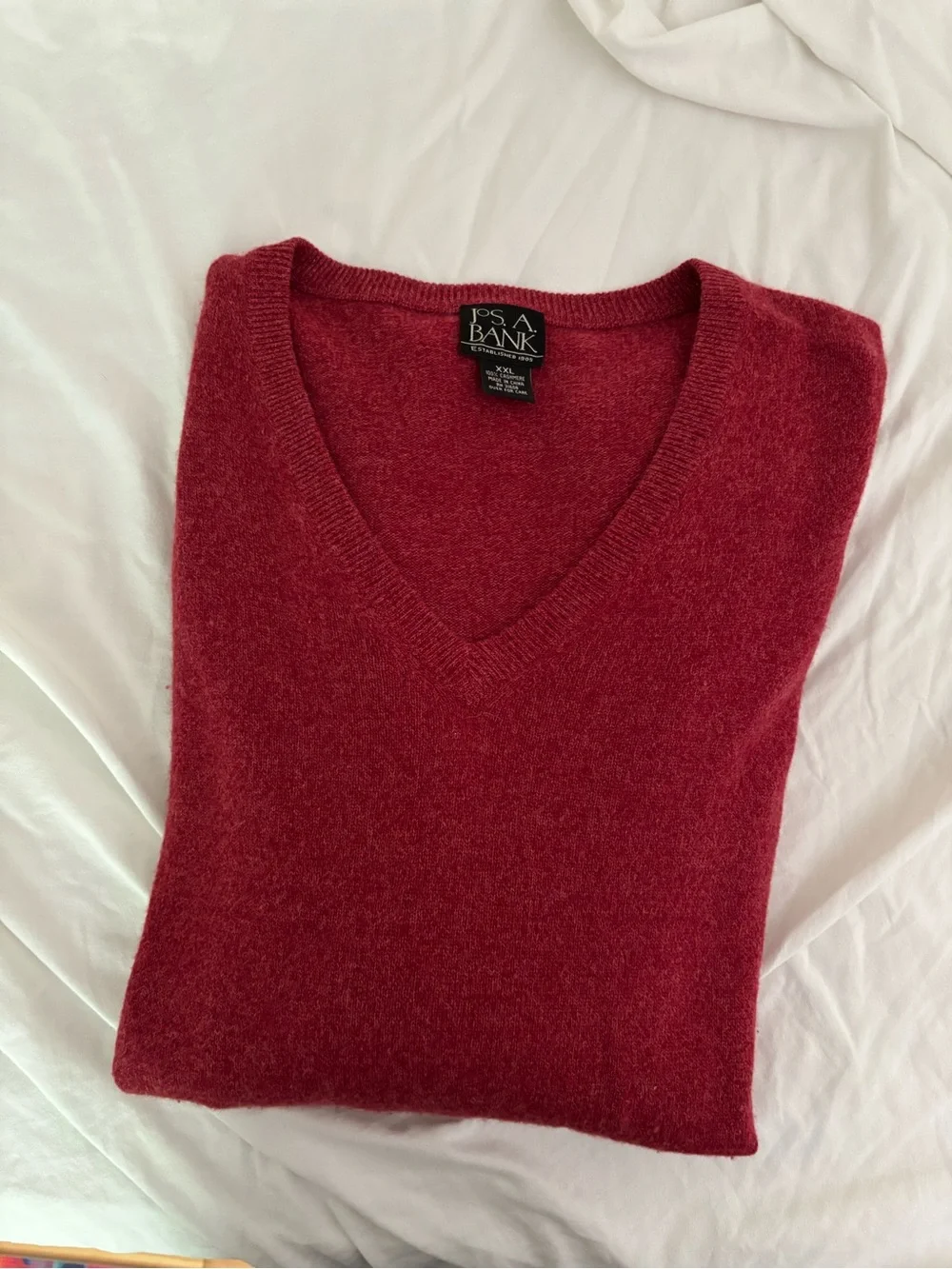 Vintage Jos. A. Bank Men‘s cashmere v neck